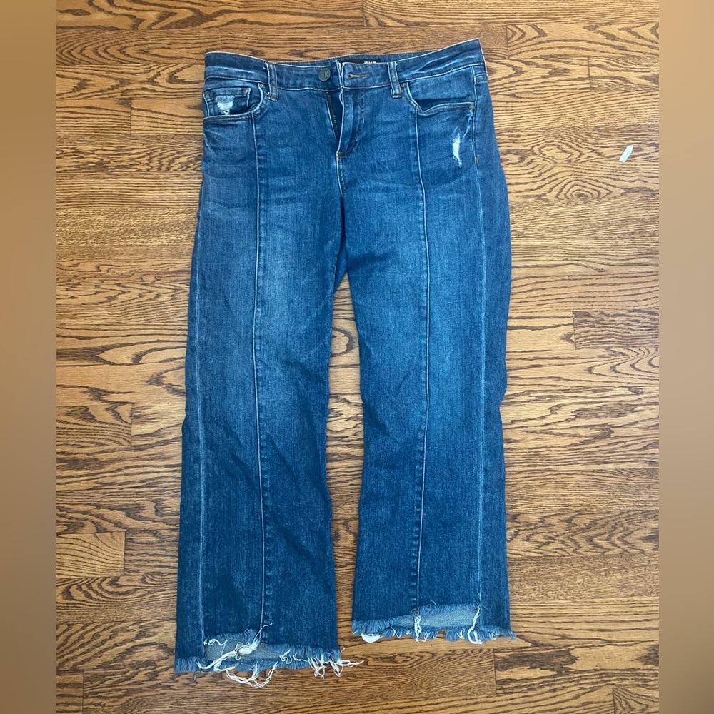 KUT straight cropped jean